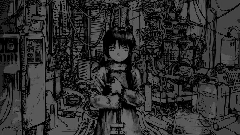 Girl in a Machine Room