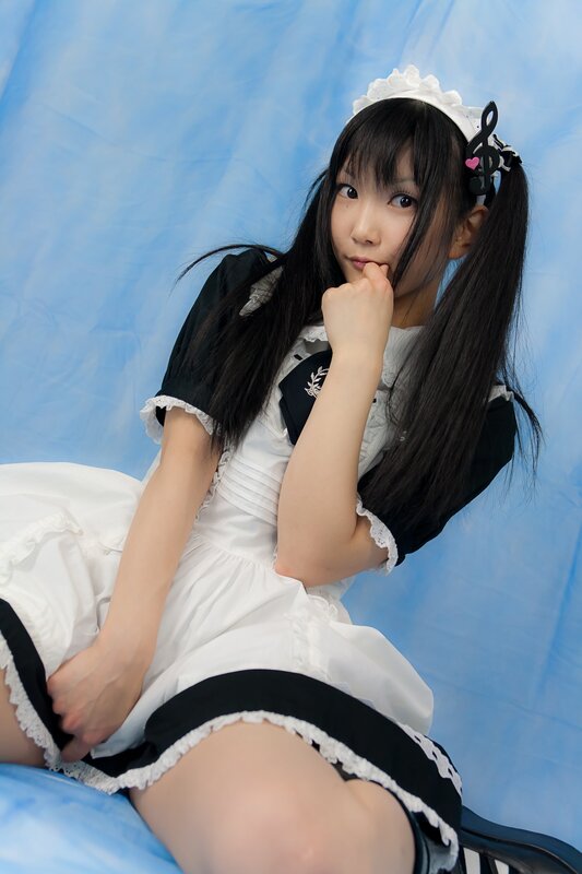 girl in a maid outfit