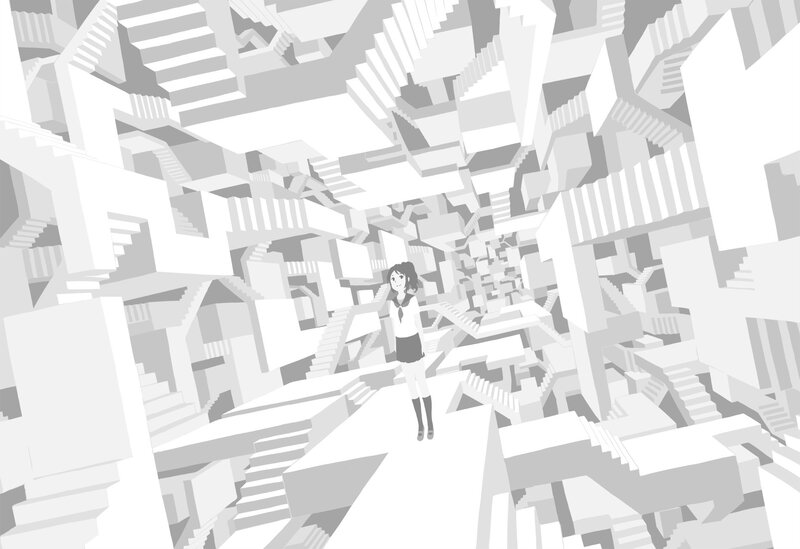 Girl in a Maze