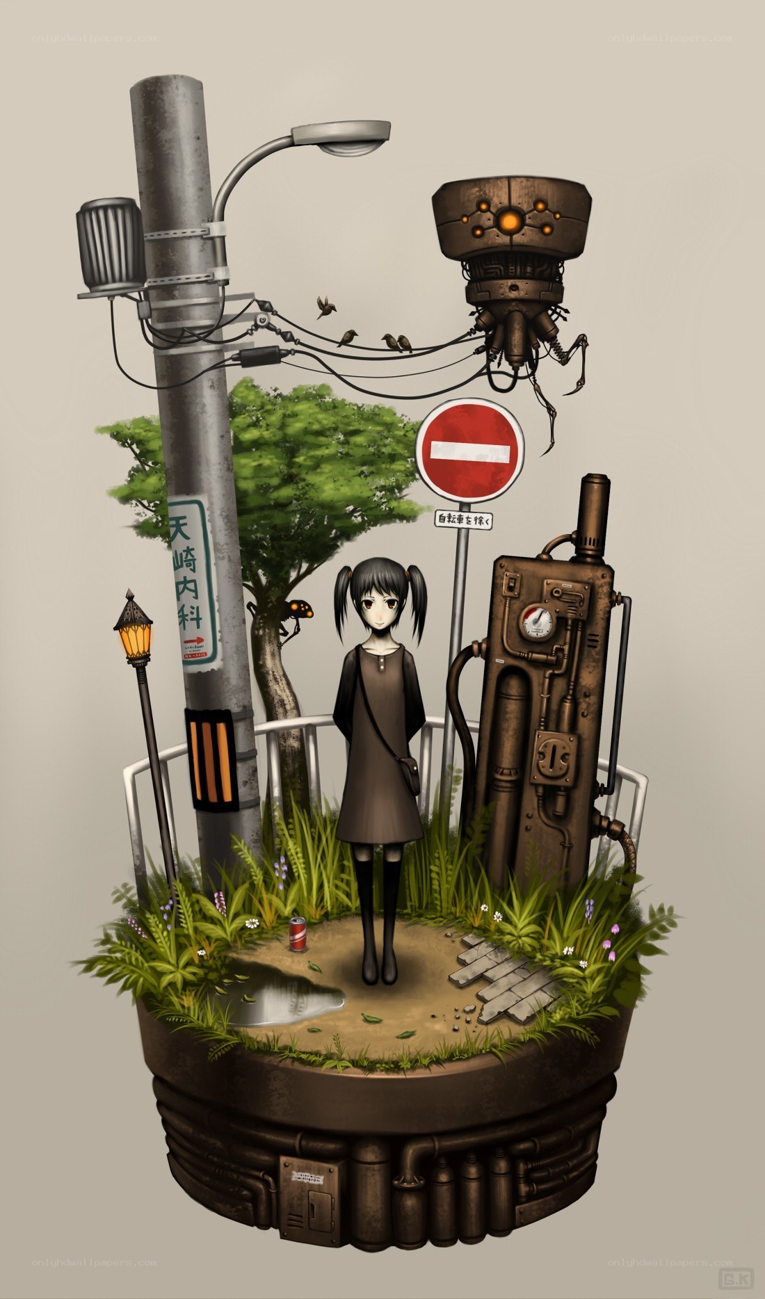 girl in a miniature world