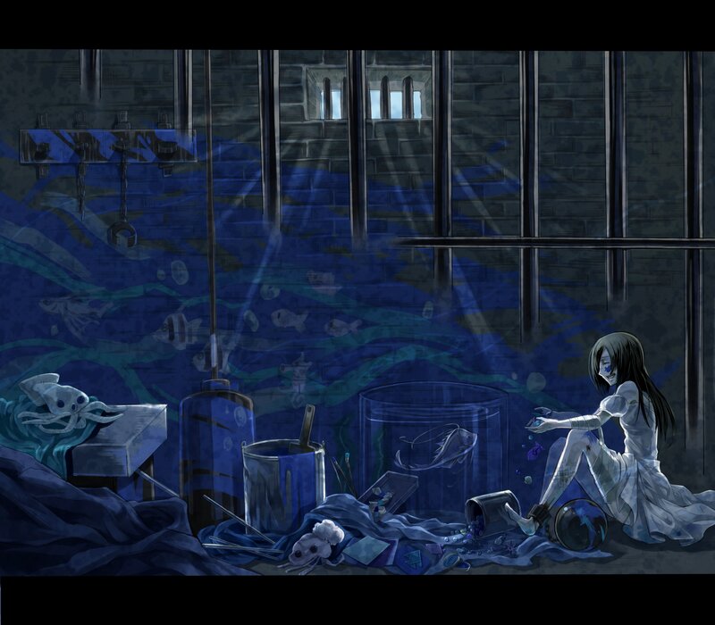 Girl in a Prison Cell