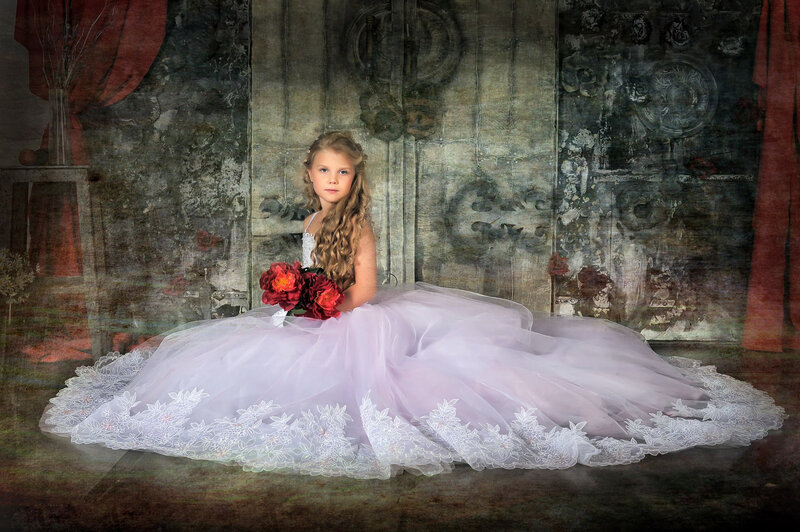 Girl in a Purple Dress — Dramatic