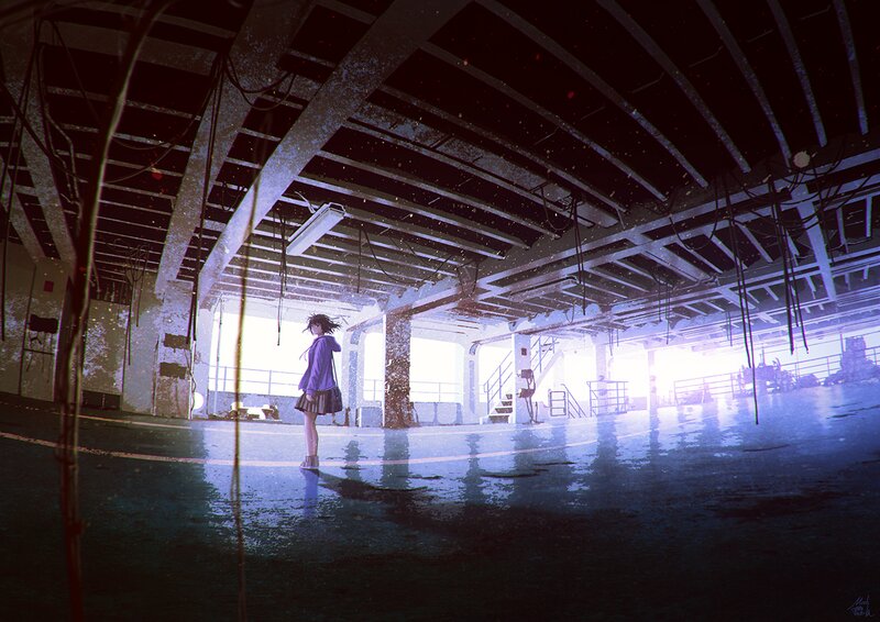 Girl in a Purple Jacket