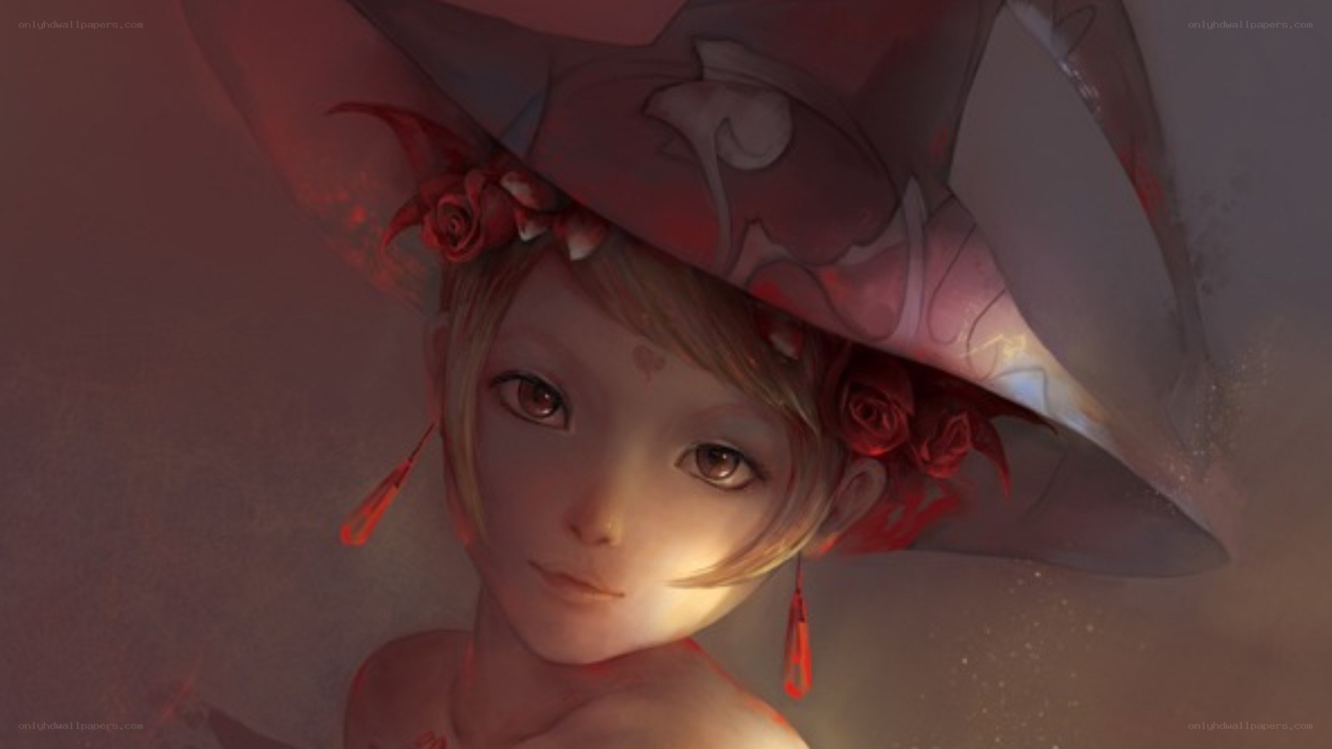 girl in a red hat
