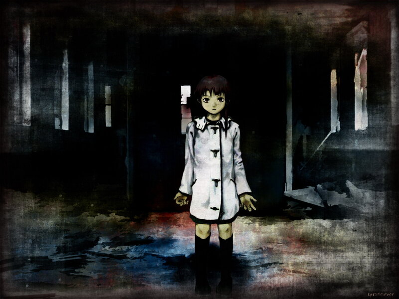 girl in a ruined building