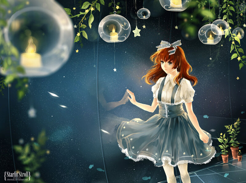 Girl in a Starry Room