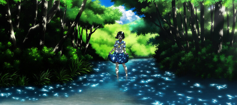 Girl in a Stream