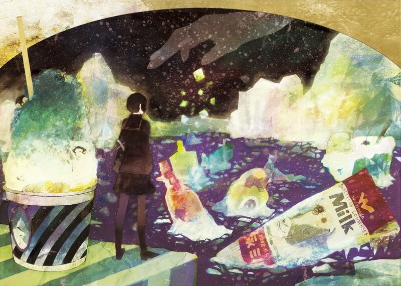 Girl in a surreal dream world