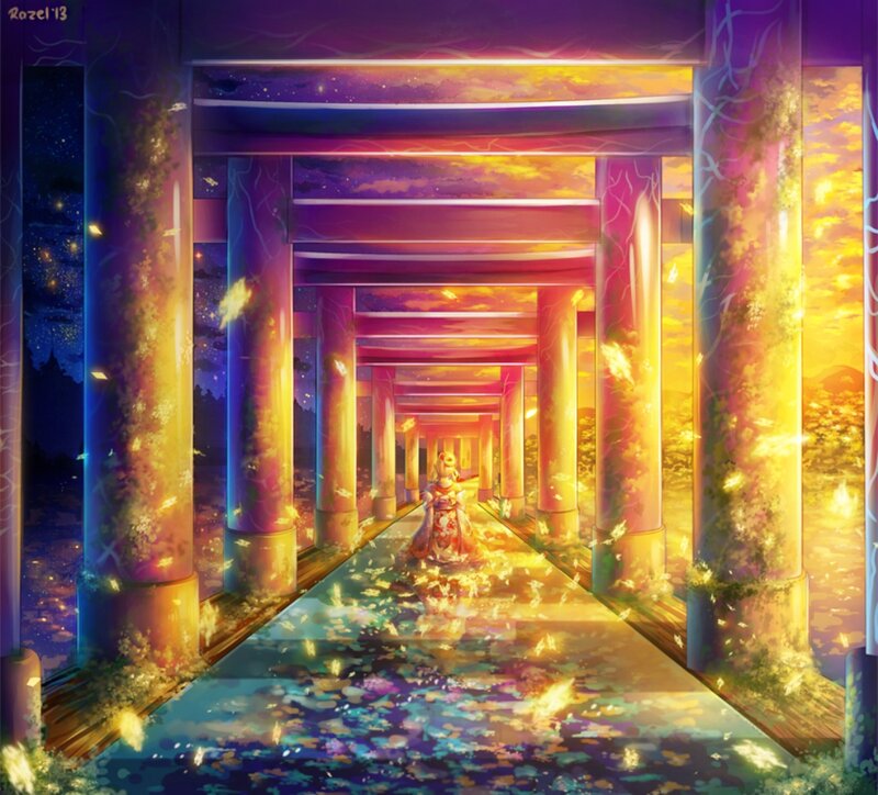 Girl in a Tunnel — Purple