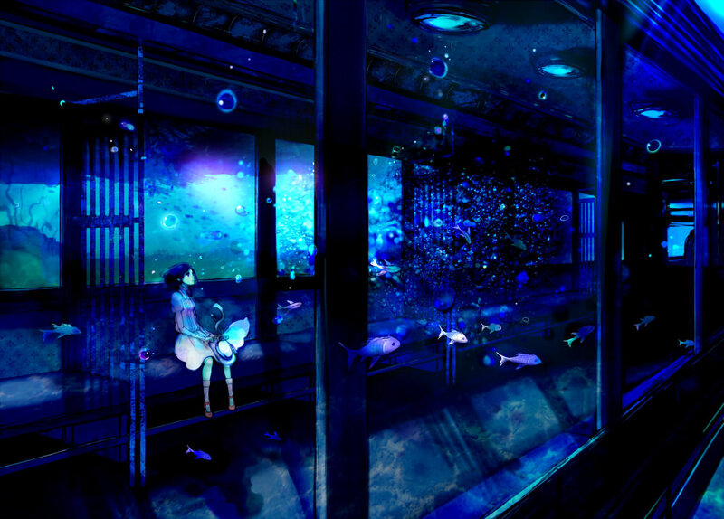 Girl in Aquarium