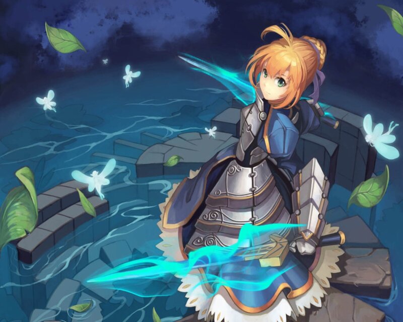 Girl in Armor with Sword