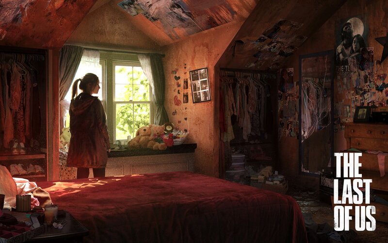 Girl in Attic Bedroom