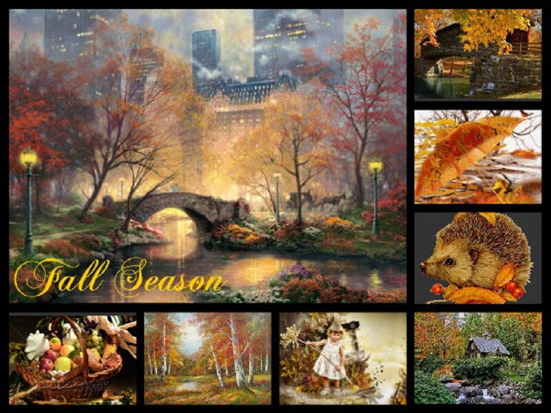 Girl in Autumn Park — Orange