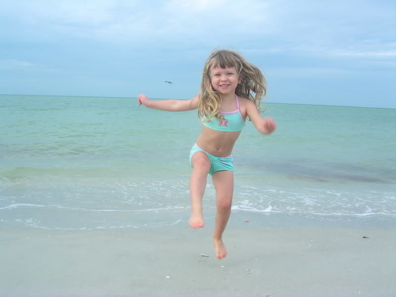 Girl in Bikini Jumping