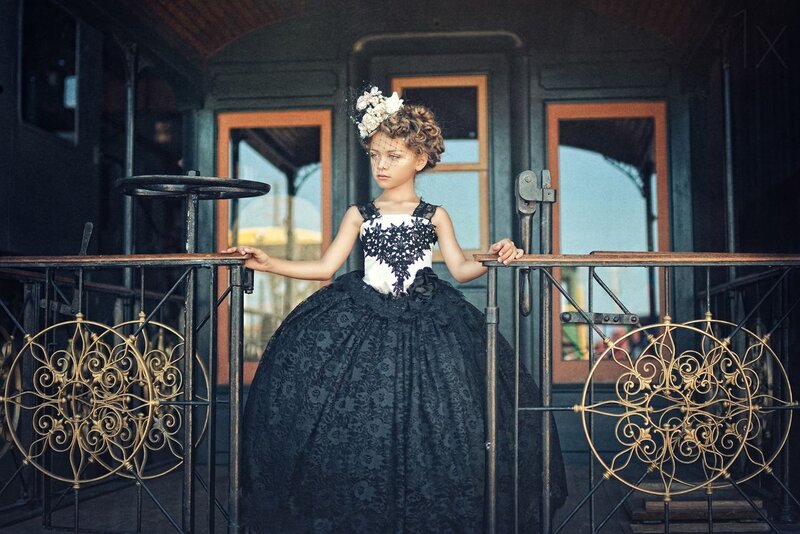 Girl in Black Dress — Dramatic, Afternoon