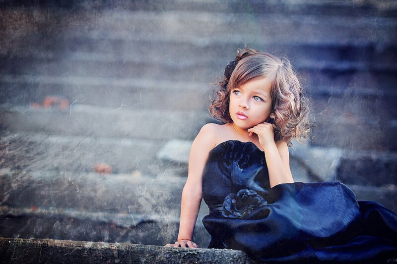 Girl in Black Dress — Dramatic