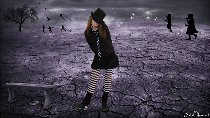 Girl in Black Hat