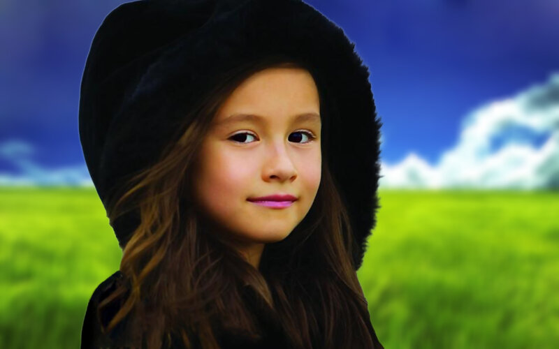Girl in Black Hood