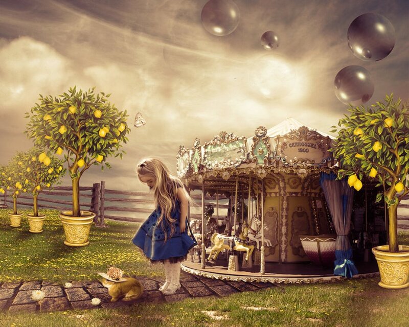 Girl in Blue Dress — Dreamy, Afternoon