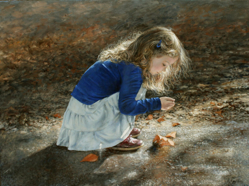 Girl in Blue Sweater