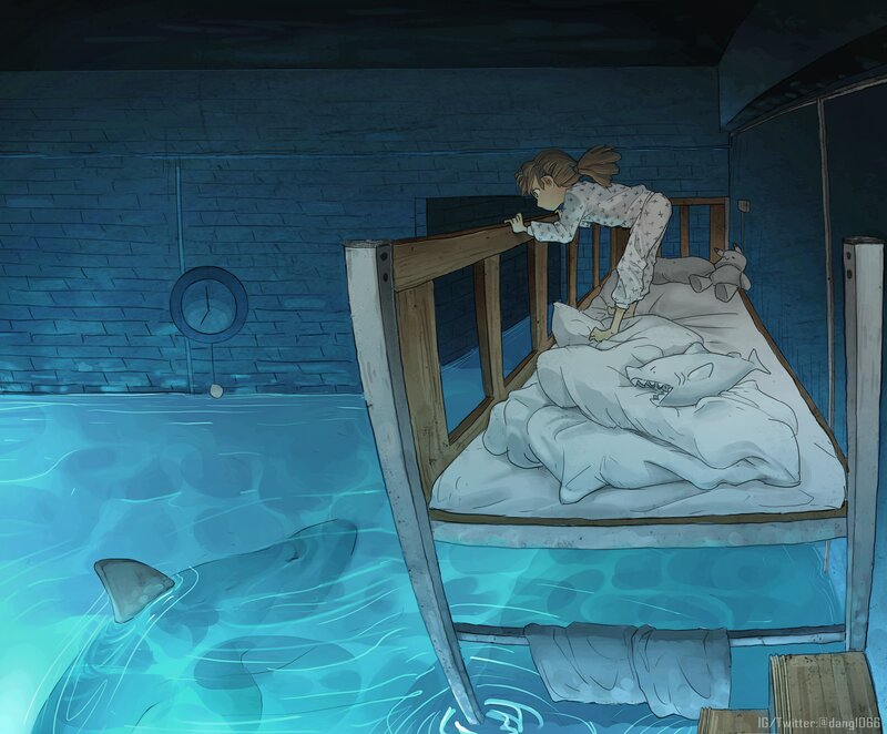 Girl in Bunk Bed