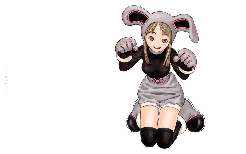 Girl in Bunny Costume — Gray