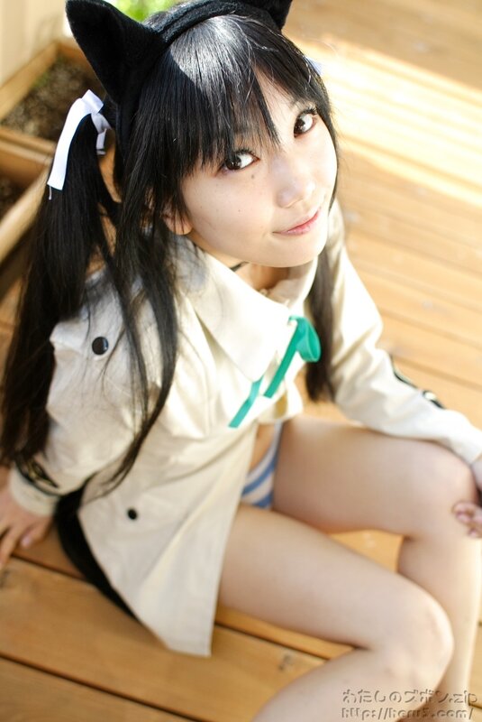 girl in cat-ear headband