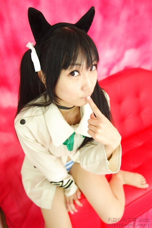 girl in cat ears costume
