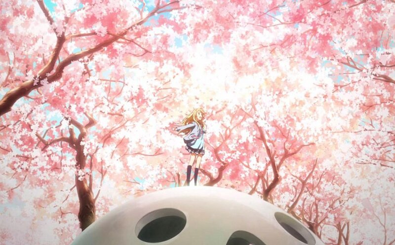 Girl in Cherry Blossoms
