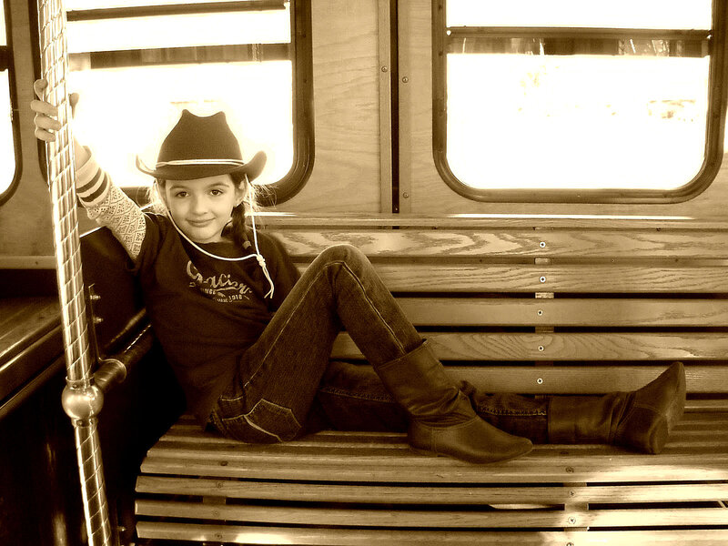 Girl in Cowboy Hat — Brown, Calm