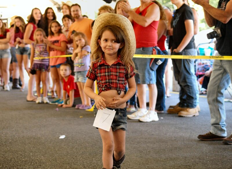 Girl in Cowboy Hat — Red, Neutral