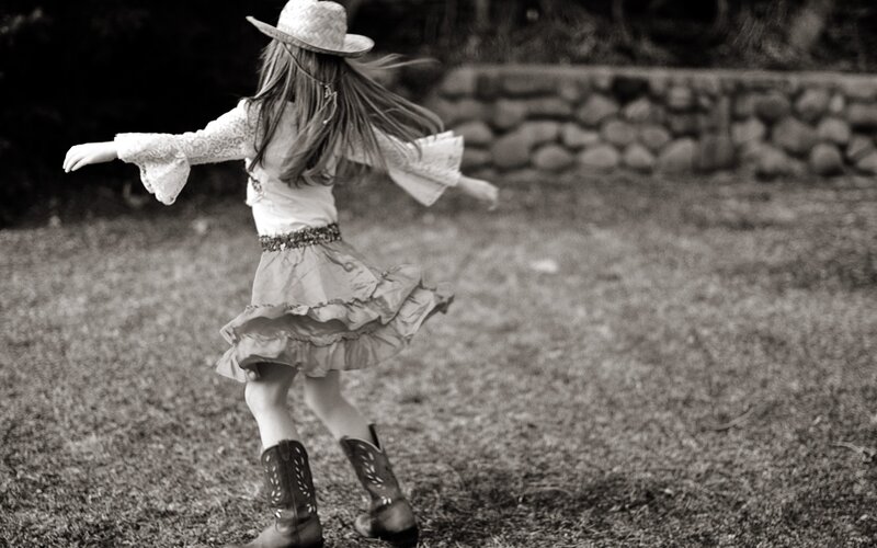Girl in Cowboy Outfit