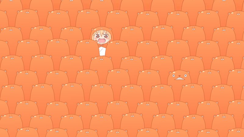 Girl in Crowd of Bears
