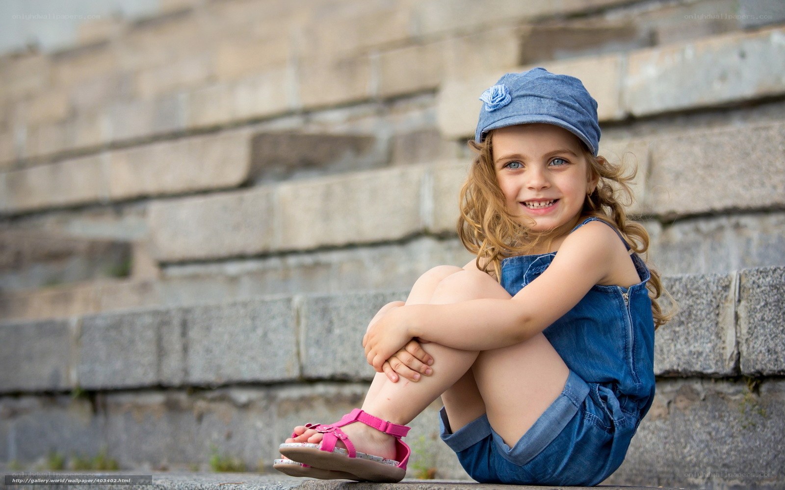 girl in denim outfit