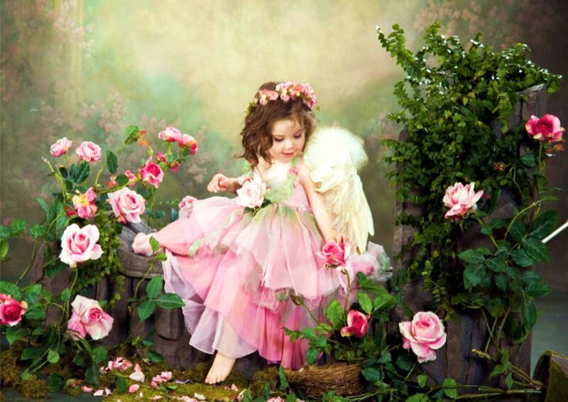 Girl in Fairy Costume — Pink, Serene, Spring