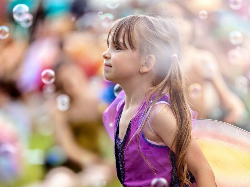Girl in Fairy Costume — Purple