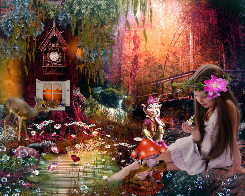Girl in Fairy Forest