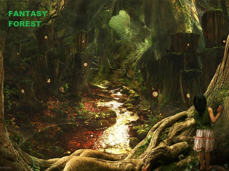 Girl in Fantasy Forest