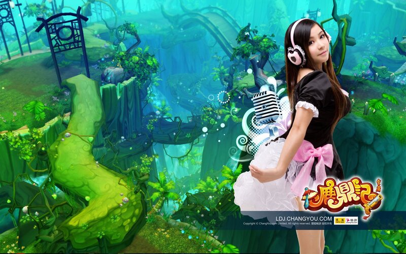 girl in fantasy game world