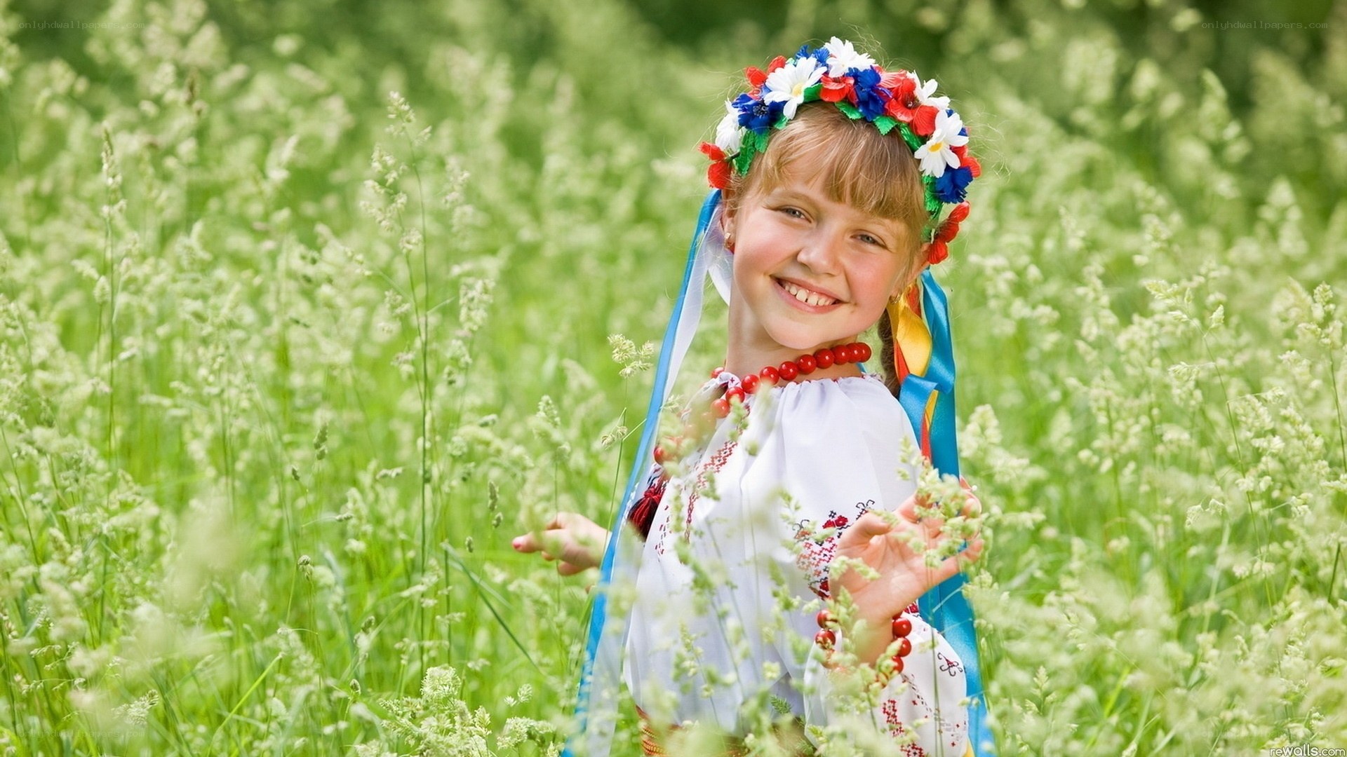 girl in floral crown