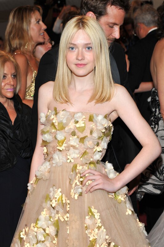 girl in floral dress at event