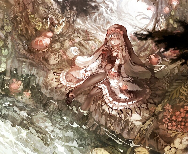 Girl in Forest — Brown, Serene