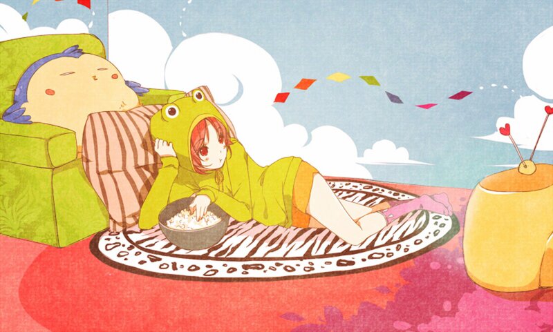 Girl in Frog Costume