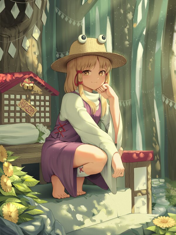 Girl in Frog Hat — Green, Serene