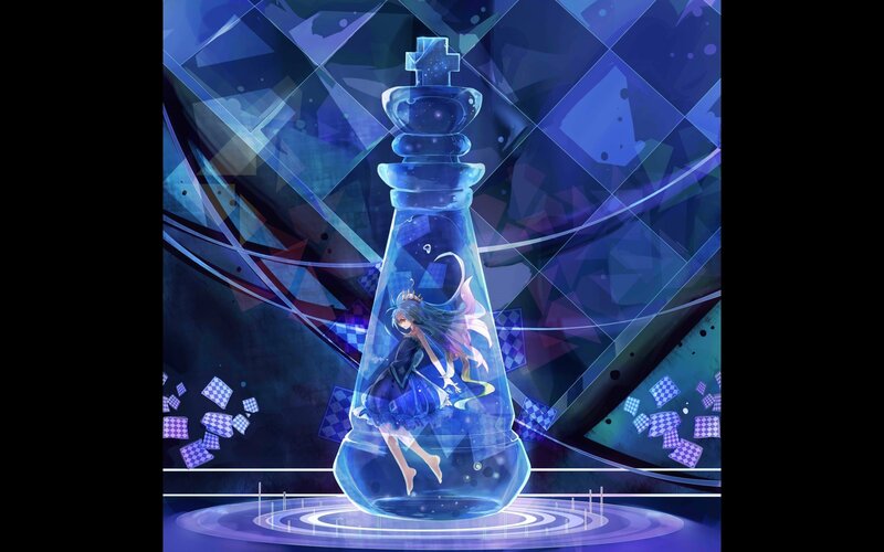Girl in Glass Chess Piece
