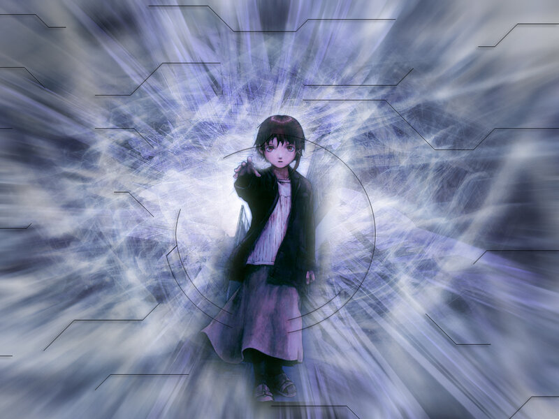 girl in glowing energy field