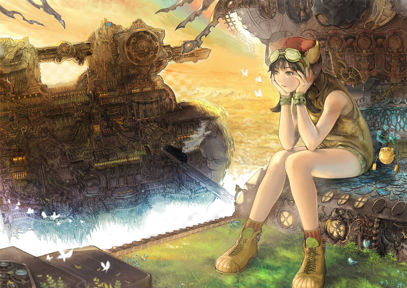 Girl in Goggles Sitting
