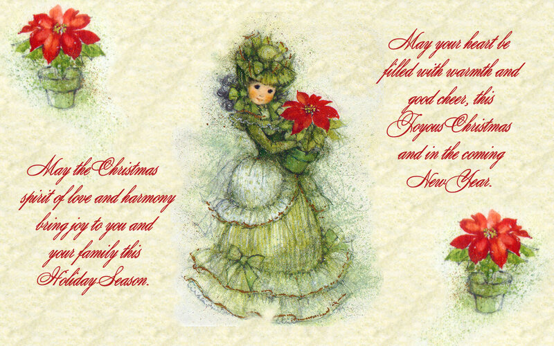 Girl in Green Dress — Festive, Winter