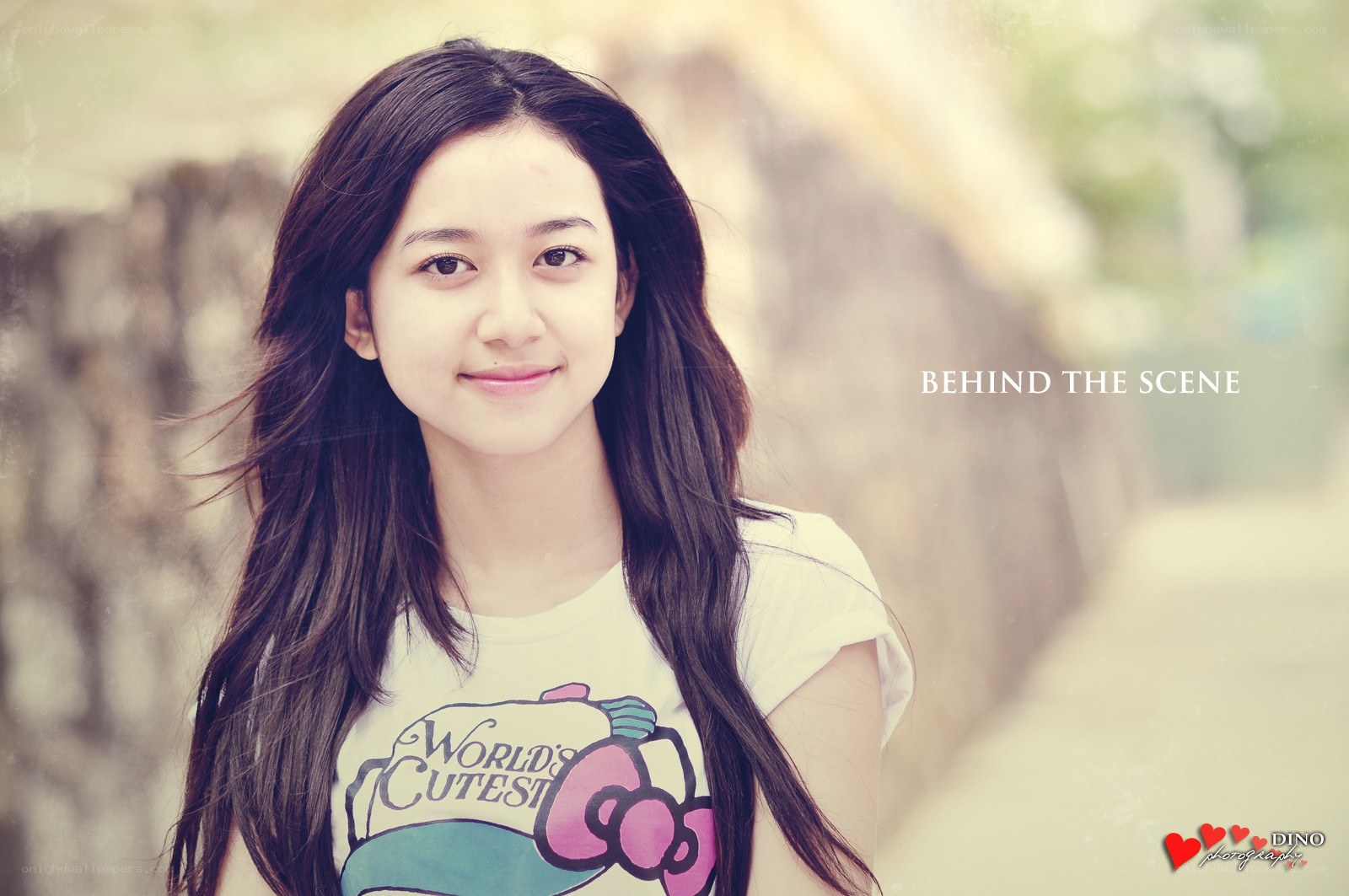 girl in hello kitty shirt