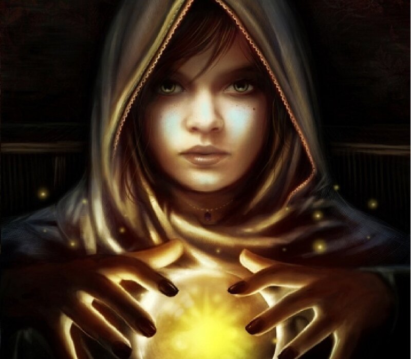 Girl in Hooded Cloak
